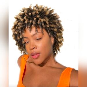Short Braided Wigs for Black Women Faux Locs Hair Wigs Short Dreadlock Wig 1b/27